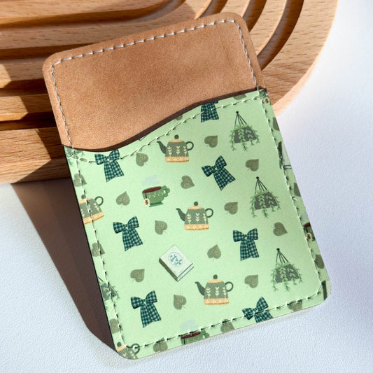 Green Cottagecore Aesthetic Fall Vibe Phone Wallet Card Holder