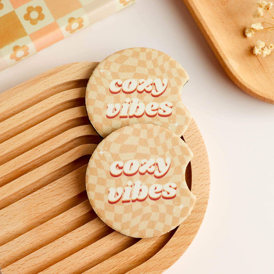 Cozy Vibes Car Coaster (Set of 2)