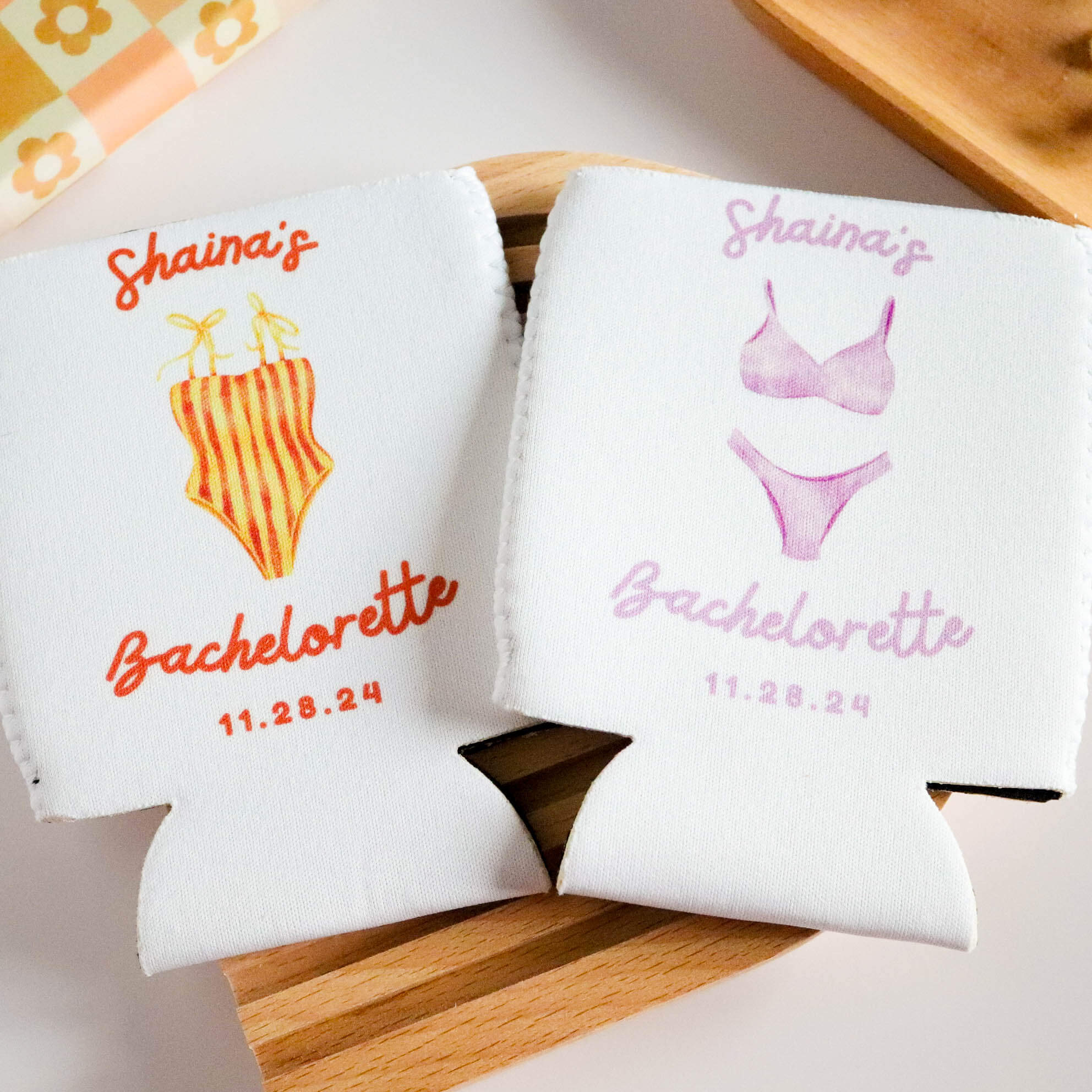 Swimsuit Custom Bachelorette Koozie