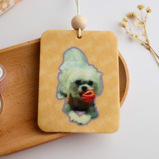 Pet Photo Custom Unscented Felt Car Freshie