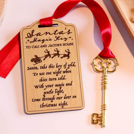 Personalized Santa's Magic Key and Tag