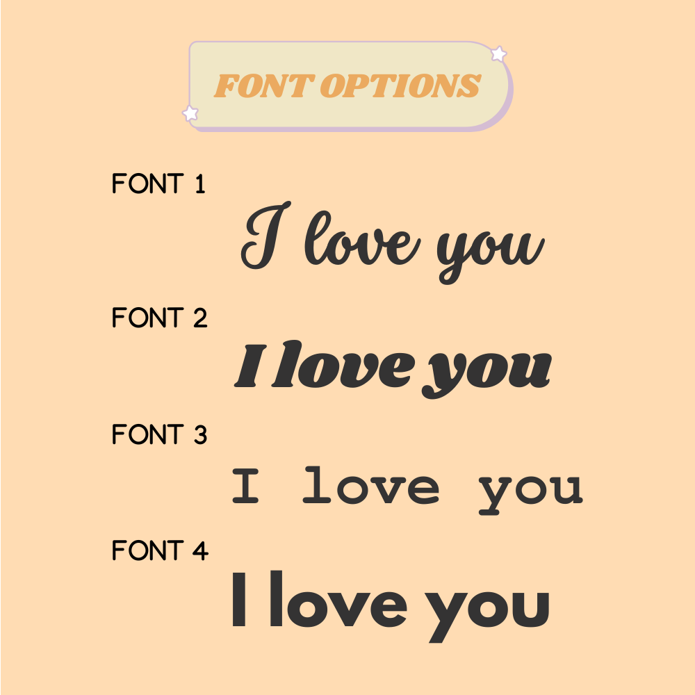 font options for personalized engraving