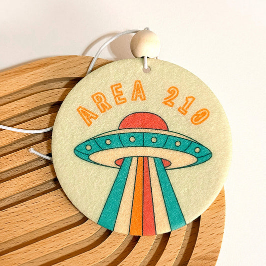AREA 210 Alien San Antonio Basketball Unscented Reusable Felt Car Freshie