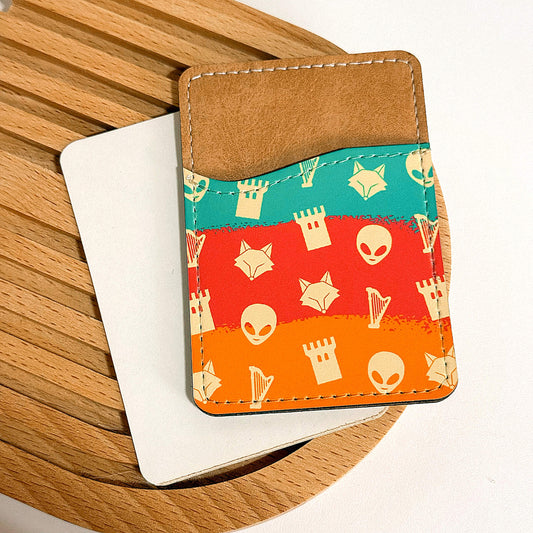 Alien Castle Harp Castle San Antonio Basketball Stick-on Phone Wallet